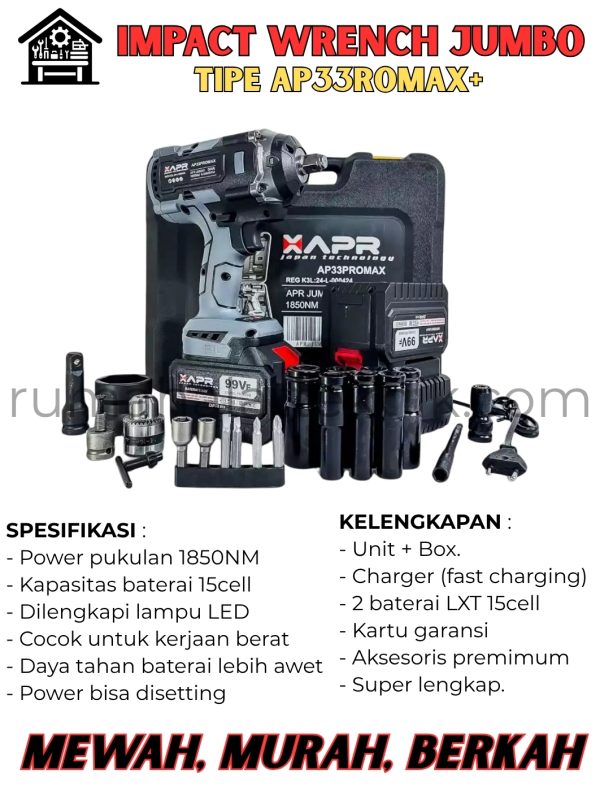 APR IMPACT WRENCH JUMBO AP33PROMAX+