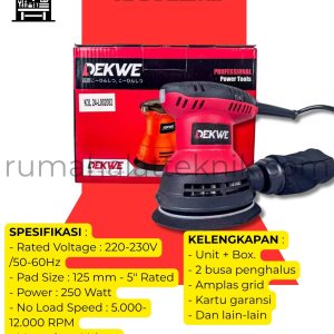 MESIN SANDER AMPLAS DK125M KAYU POLES