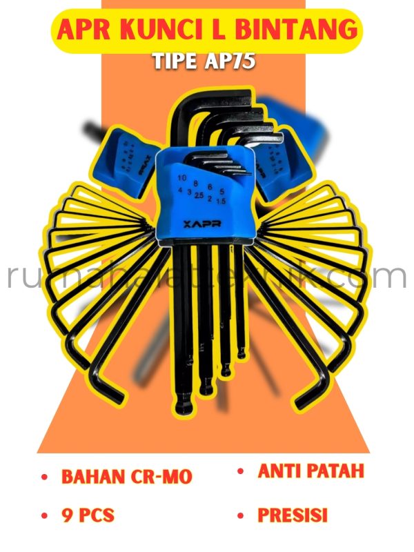 KUNCI L BINTANG SET PANJANG AP75