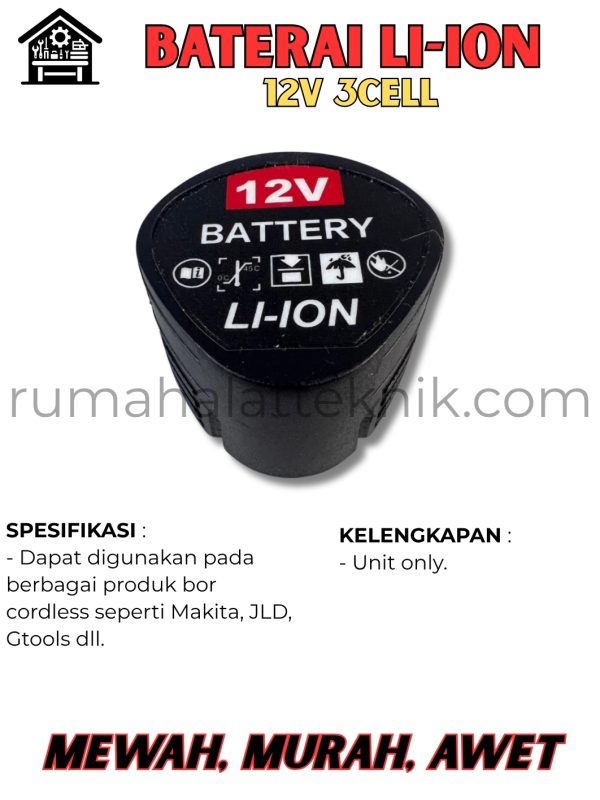 BATERAI 12V 3CELL S01
