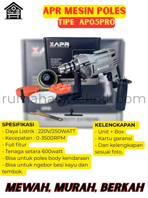 APR BOR MESIN POLES TYPE AP05PRO