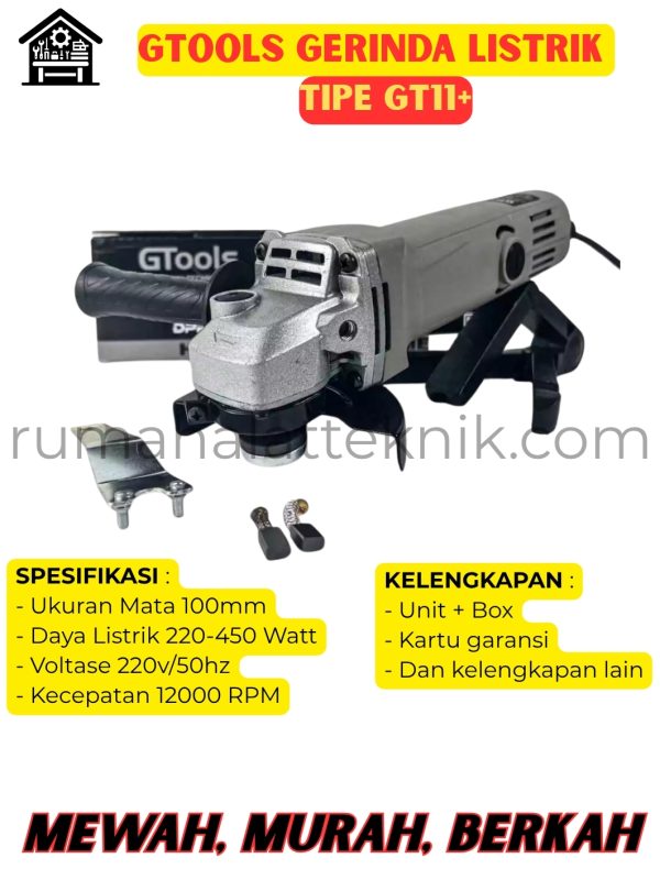 GTOOLS MESIN GERINDA LISTRIK GT11+