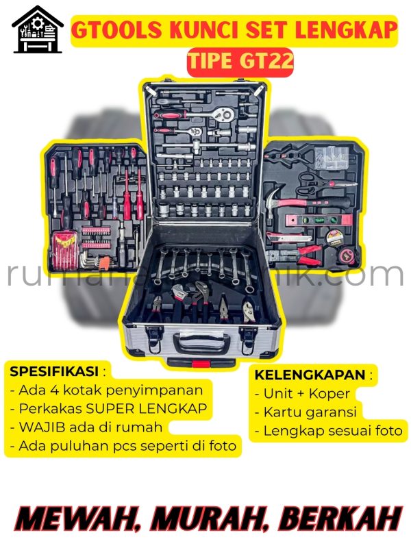 GTOOLS KUNCI SET LENGKAP GT22